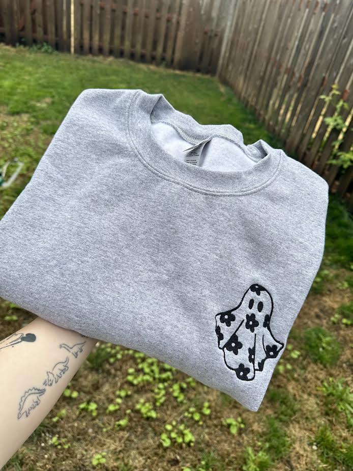 Floral Ghost Crewneck