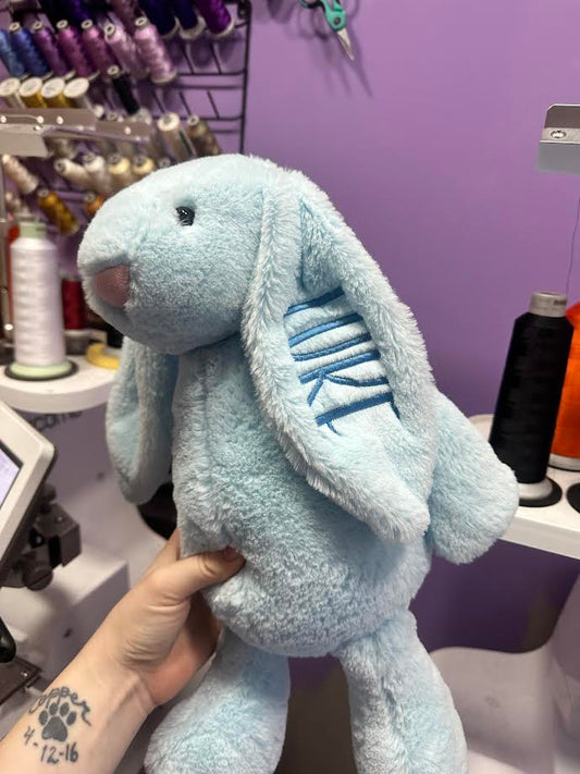Embroidered Plush Bunny