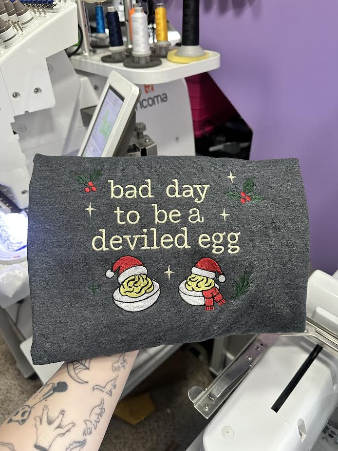 Bad Day to be a Deviled Egg Crewneck