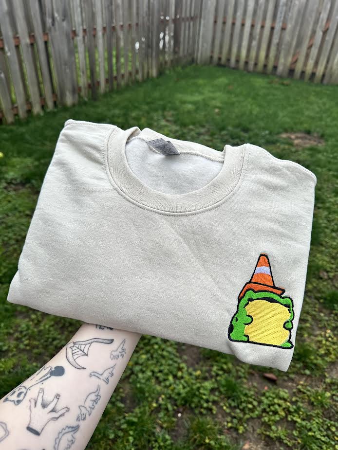Traffic Cone Frotg Crewneck