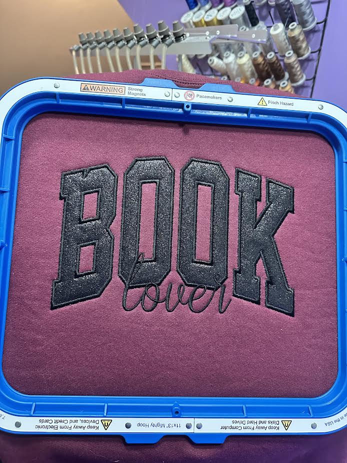 Glittered Book Lover Crewneck