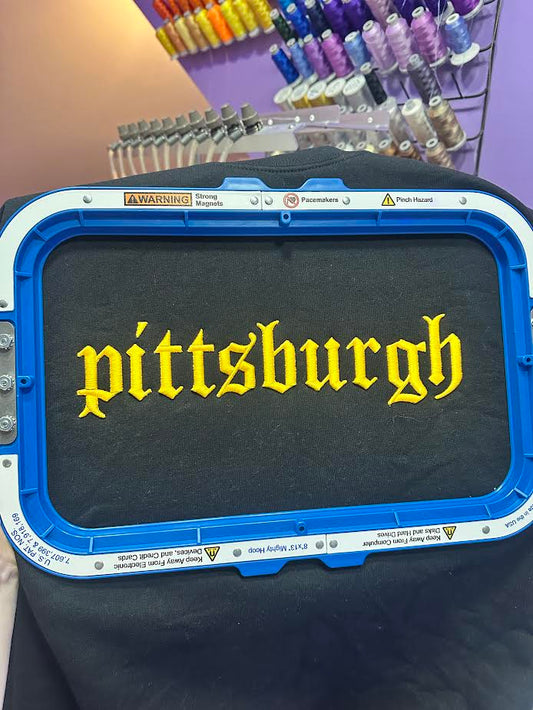 City/Town Custom Puff Crewneck