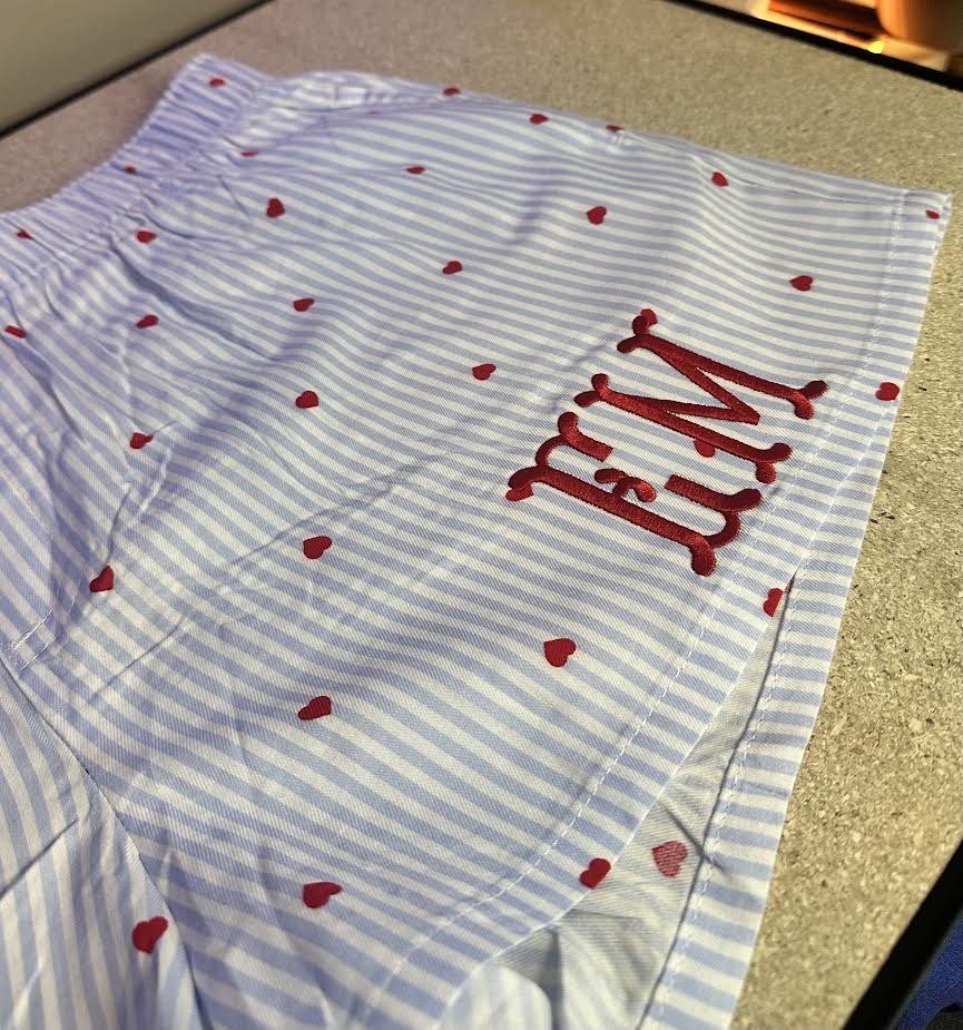 Monogrammed Sleep Shorts