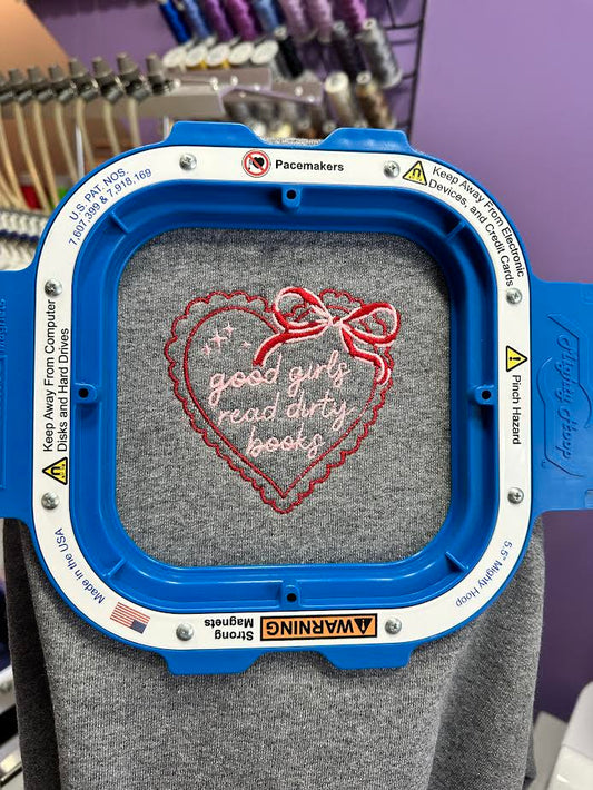 Good Girls Read Dirty Books Crewneck