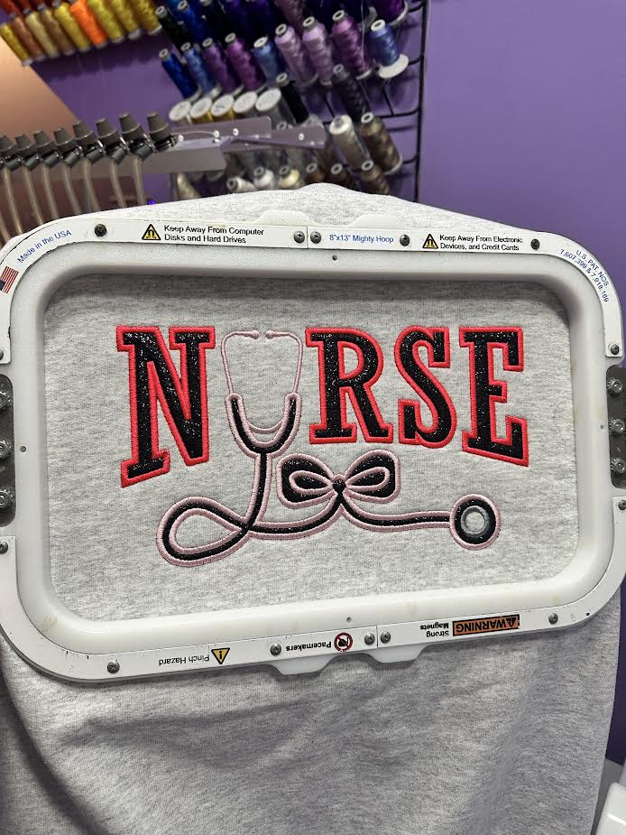 Nurse Glitter Crewneck