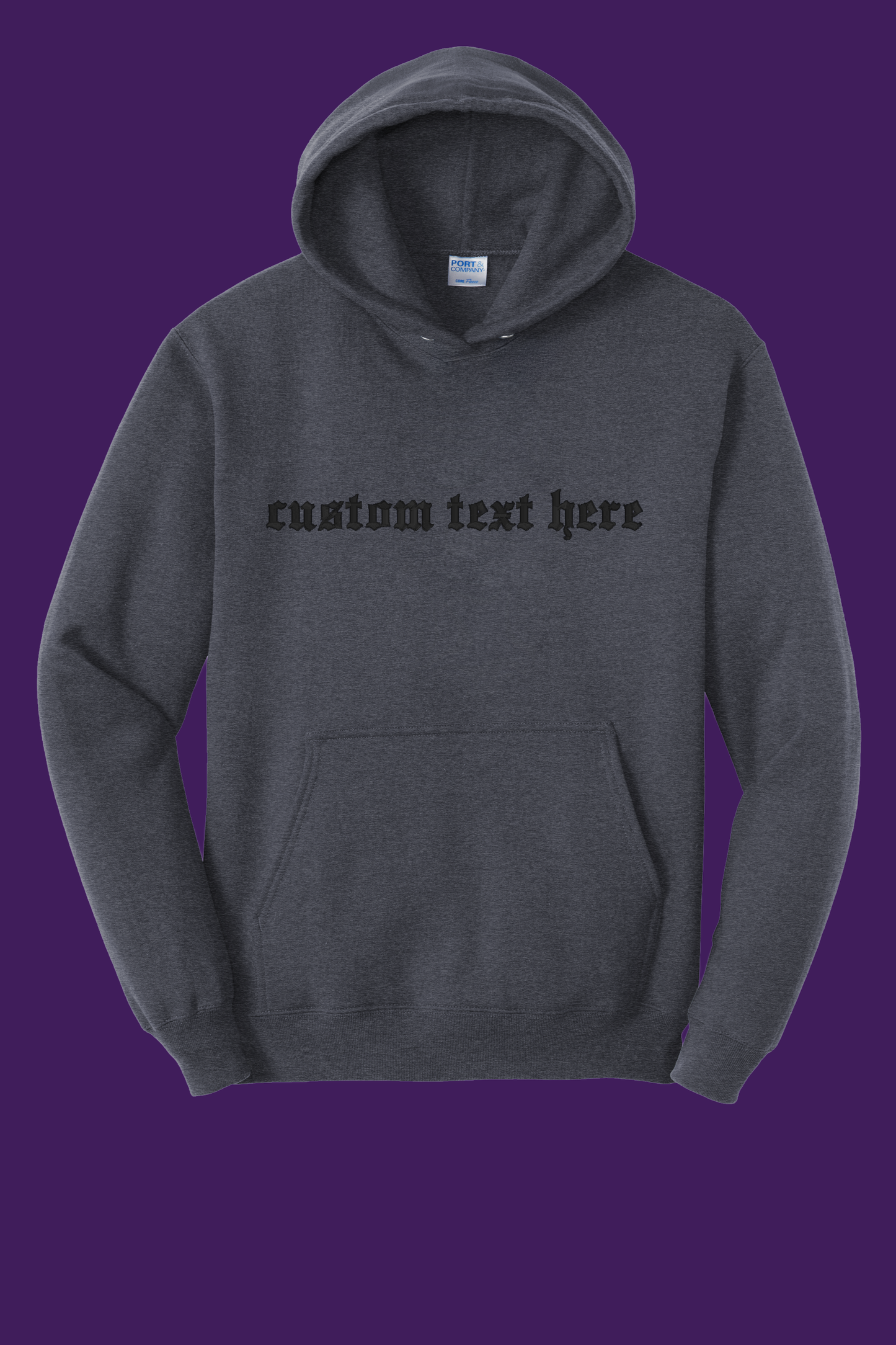 Custom Gothic Text Hoodie
