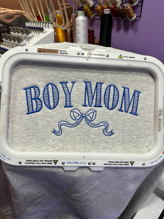 Boy Mom/Mama Bow Crewneck