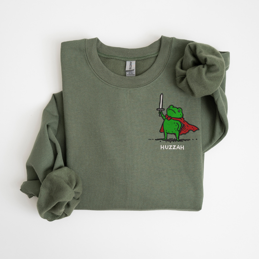 Huzzah Frog Crewneck